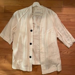 Abasi Rosborough 3/4 sleeve linen shirt